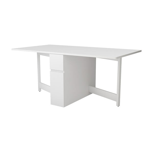 Бяла сгъваема многофункционална маса Kungla - Woodman-image-2