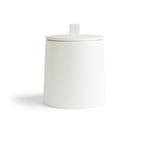 Бял керамичен буркан Lund, 1 л - Bredemeijer