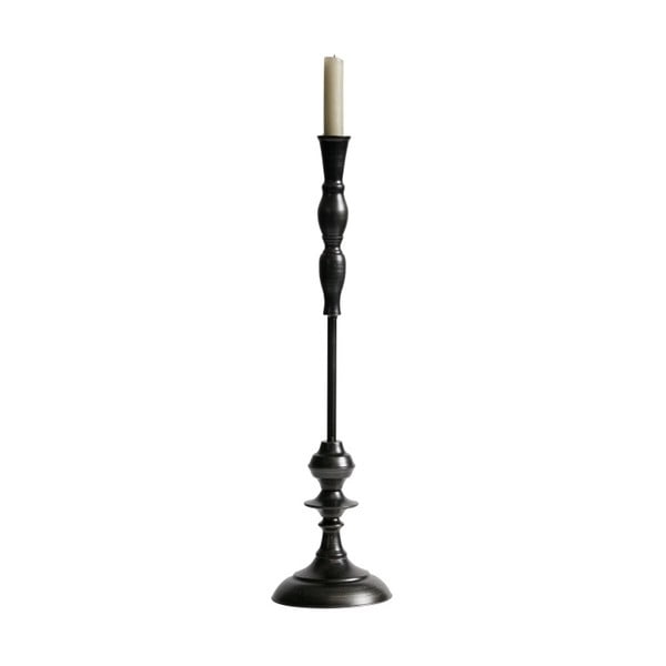 Черна метална поставка за свещи Ripple, височина 51 cm - BePureHome
