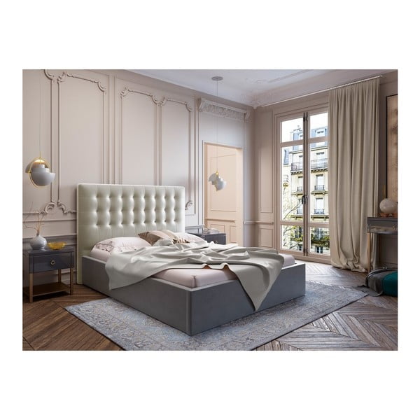 Бежова табла за глава с кадифено покритие , 200 x 120 cm Athena - Windsor & Co Sofas-image-3