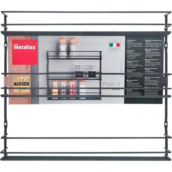 Стенен органайзер за подправки от неръждаема стомана Pepito – Metaltex-image-2