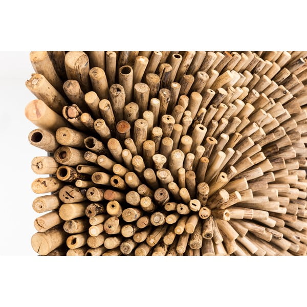 Декорация за стена от тиково дърво Пчела, 70 x 70 cm Teak - WOOX LIVING-image-1
