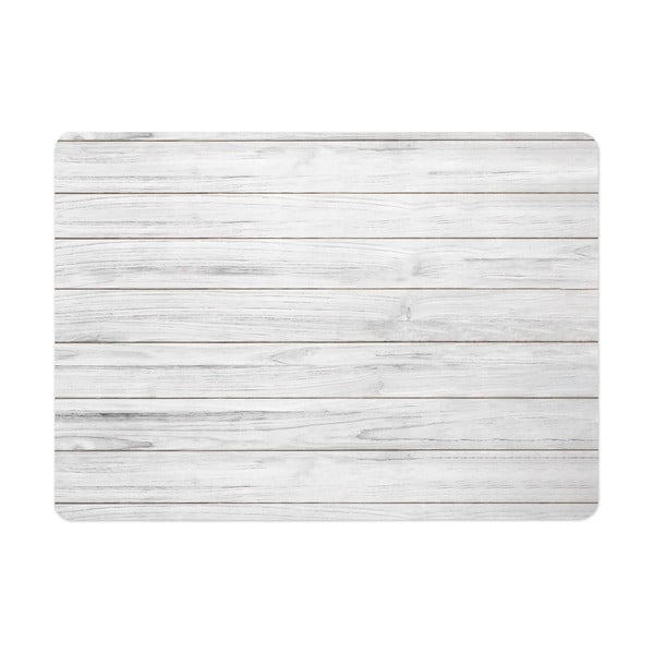 Бяло-сив килим за баня от диатомична глина 50x70 cm Agave – douceur d'intérieur