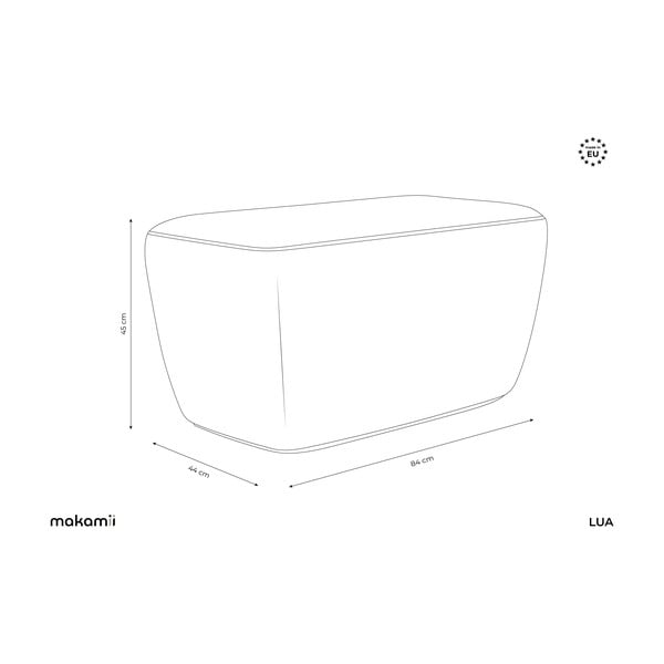 Кафява табуретка Lua – Makamii-image-3