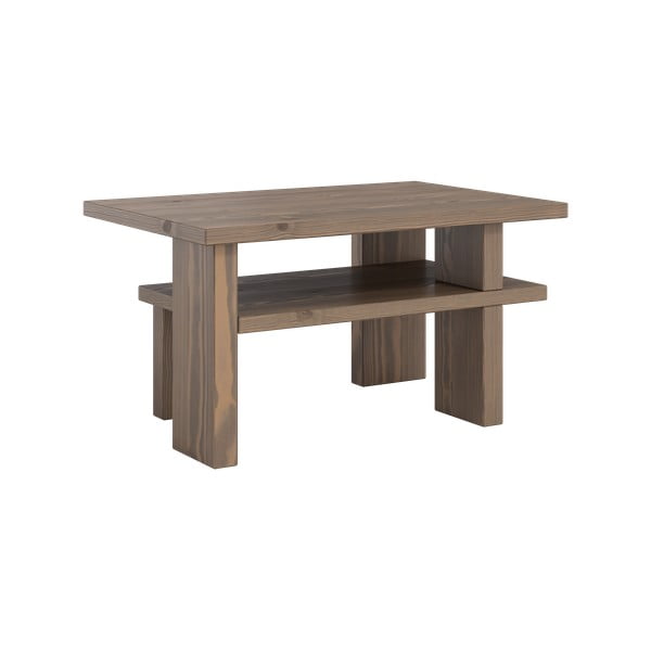 Кафява масичка за кафе от масивен бор 45x68 cm Japan – Karup Design