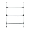 Сребърен самоносещ държач за кърпи Wenko Towel Holder Chrome, 21 x 54 cm