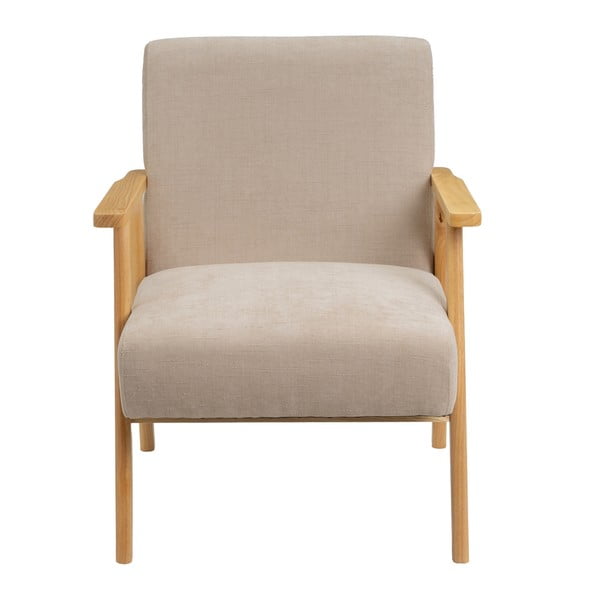 Бежово шенилово кресло Vintage – Casa Selección-image-2