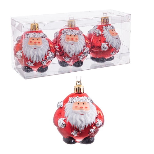 Коледна украса в комплект от 3 Santa Claus - Casa Selección