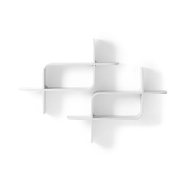 Бял двуетажен рафт от каучуково дърво 62 cm Montage - Umbra-image-3