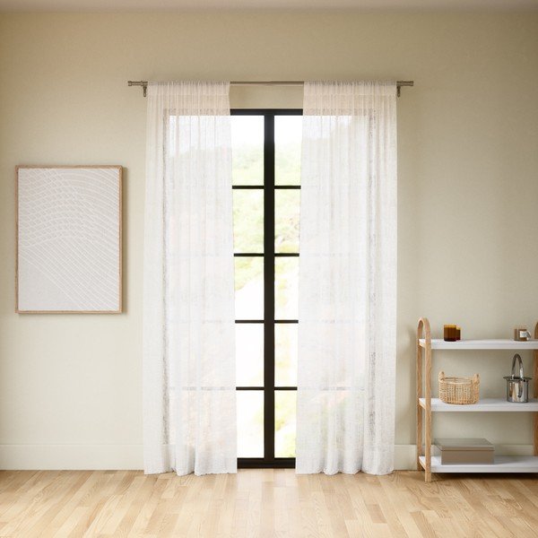 Бели завеси в комплект от 2 бр. 132x213 cm Sheera - Umbra-image-3