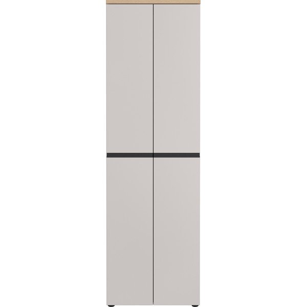 Сиво-бежов/в светло естествен цвят гардероб 59x194x41 cm Cormano – Germania-image-4