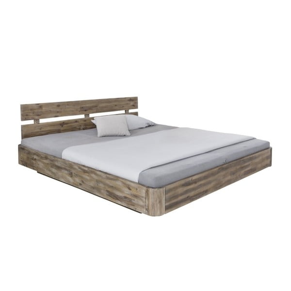 Dvoulůžková postel z akáciového dřeva Woodking Darryl, 180 x 200 cm