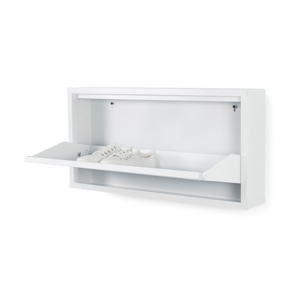 Бяла метална накланяща се стойка за обувки 75x37,5x12,5 cm Billy – Spinder Design-image-2