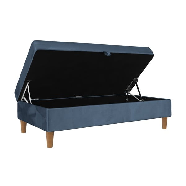 Синя кадифена табуретка Lilly – Støraa-image-4