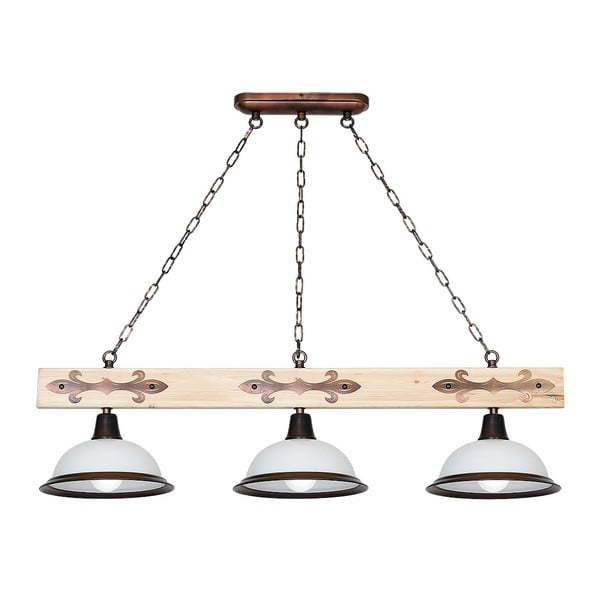 Таванна лампа с дървени детайли Albero II Tres - Glimte