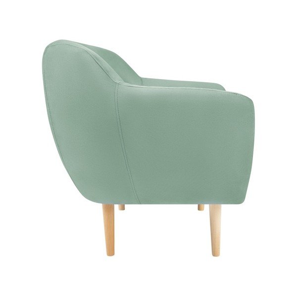 Кресло от ментовозелено кадифе Sardaigne - Mazzini Sofas-image-3