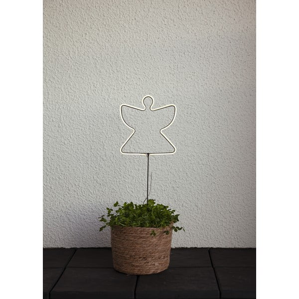 Черна външна светлинна декорация с коледен мотив Neon Angel - Star Trading-image-2