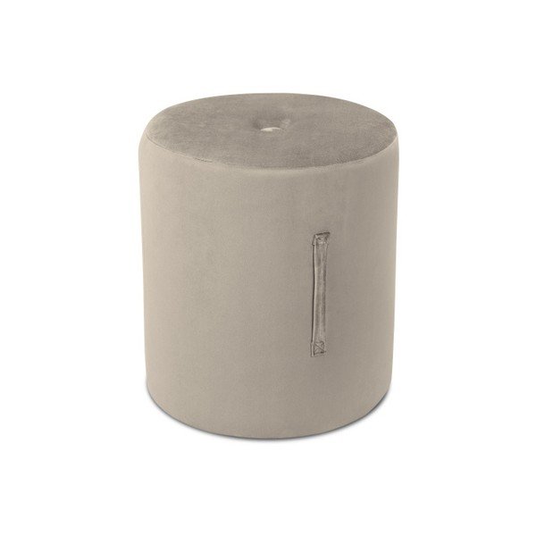 Бежов пуф , ⌀ 40 cm Fiore - Mazzini Sofas