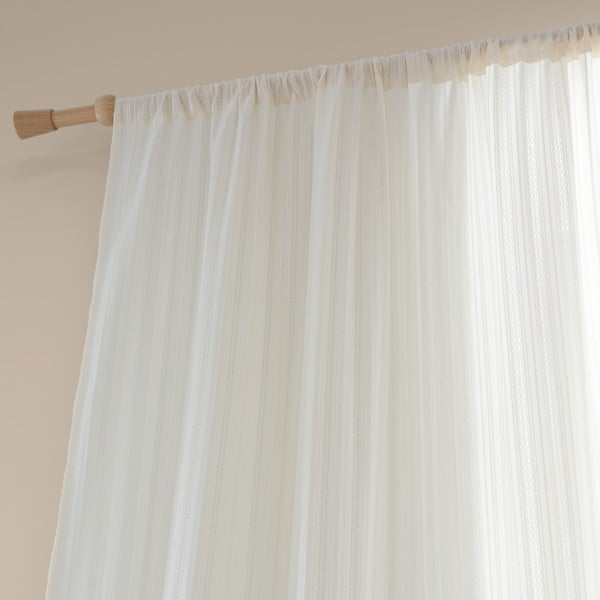 Бяла памучна завеса 140x122 cm Zofia Broderie Anglaise – Pineapple Elephant