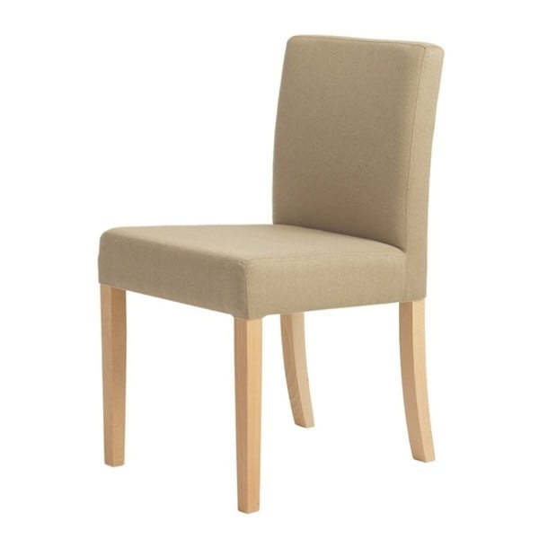 Béžová židle s přírodními nohami Custom Form Wilton