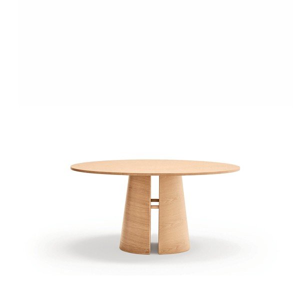 Кръгла трапезна маса от декор от ясен ø 157 cm Cep – Teulat