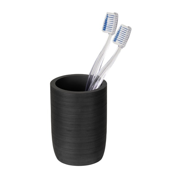 Черна чаша за четки за зъби от полиресин Altavalle – Wenko-image-2