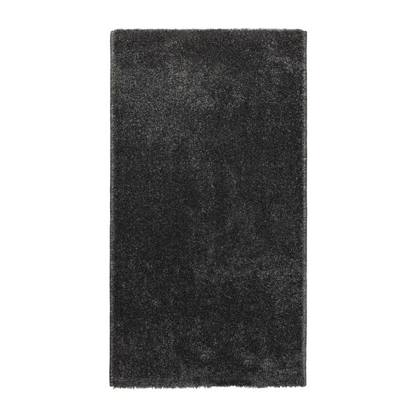 Тъмно сив килим от велур, 133 x 190 cm - Universal