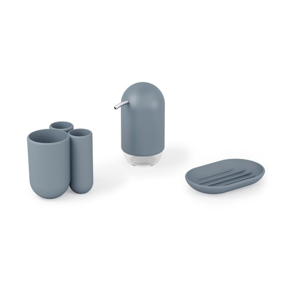 Син пластмасов диспенсер за сапун 230 ml Touch – Umbra-image-4