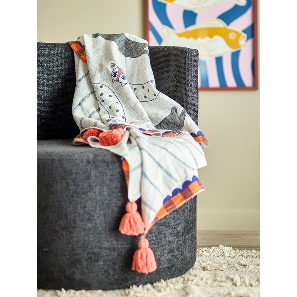 Одеяло със смес от памук 130x155 cm Missy – Bloomingville-image-1