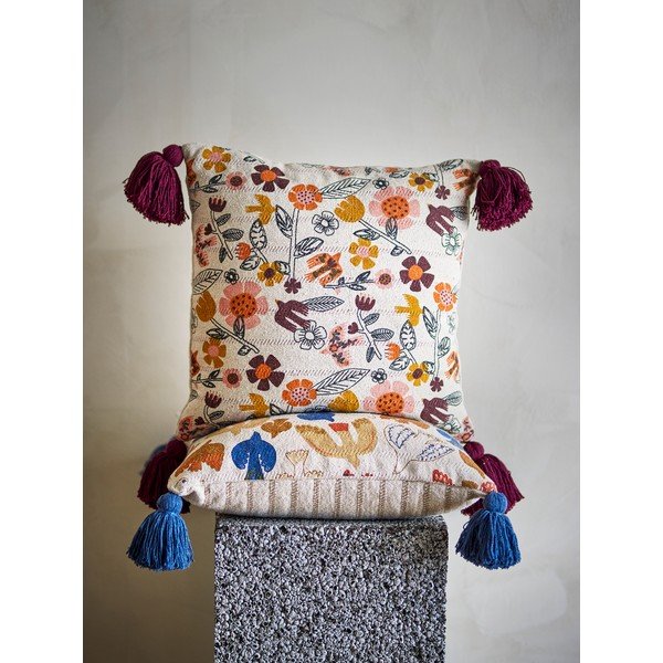 Декоративна възглавница със смес от памук 45x45 cm Vivielle – Bloomingville-image-1