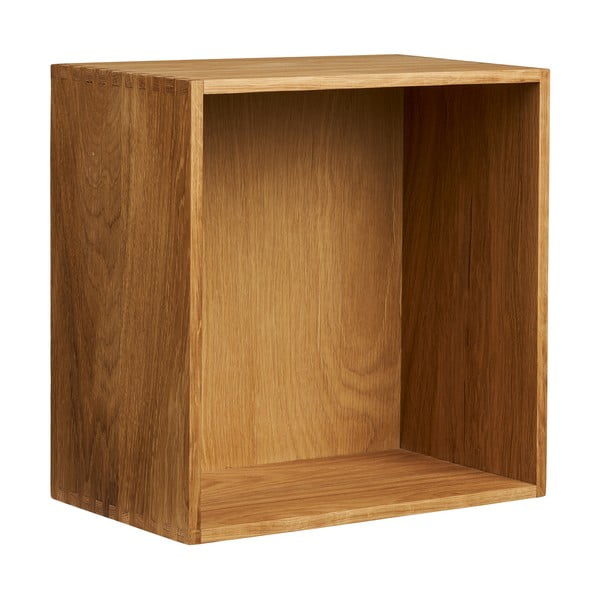 На няколко нива стенен рафт от масивен дъб в естествен цвят 18 cm Townsville – House Nordic-image-2