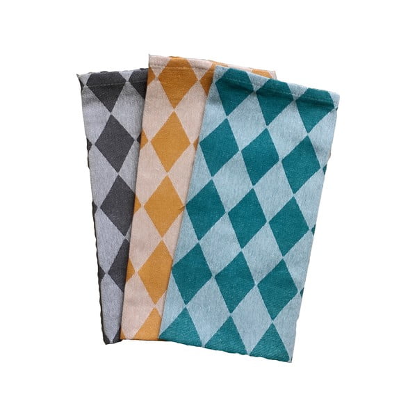 Памучни кърпи в комплект от 3 броя 70x50 cm Geometry - JAHU collections