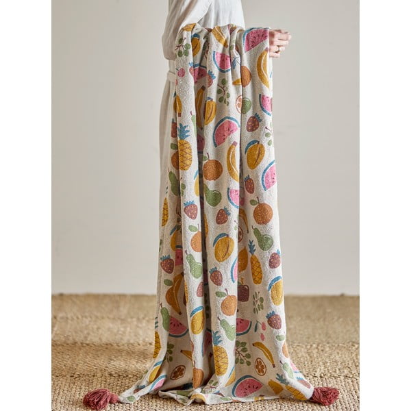 Бебешко одеяло от рециклиран памук 130x160 cm Fruitta – Bloomingville Mini-image-3