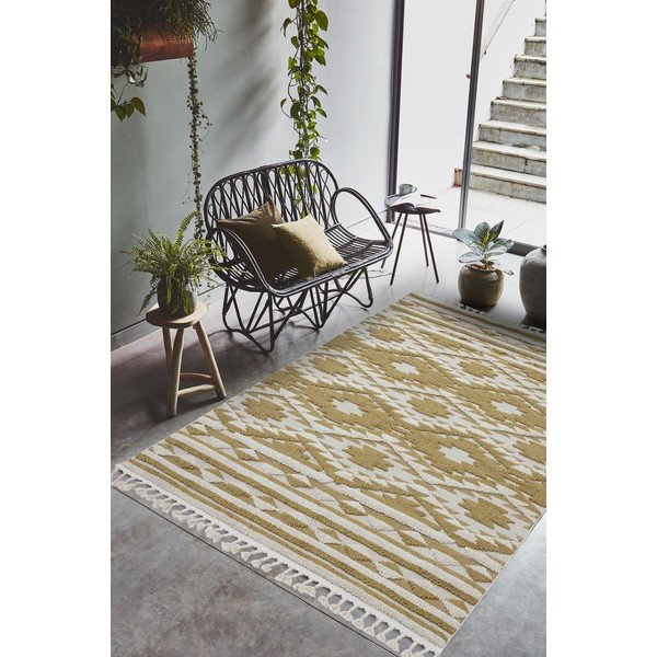Жълт килим , 120 x 170 cm Taza - Asiatic Carpets-image-1