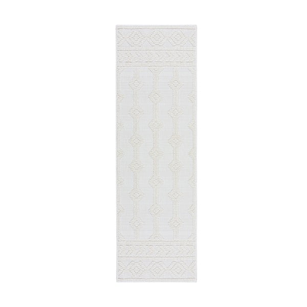 Кремава пътека от шенил 60x240 cm Shyla – Flair Rugs