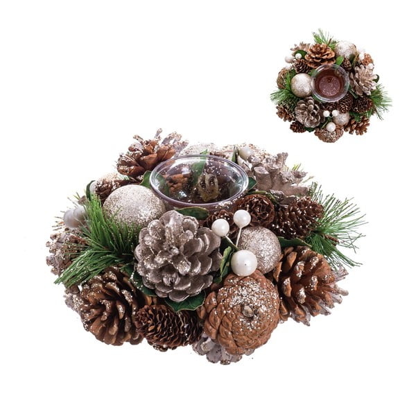 Свещник от пластмаса и стъкло - Casa Selección-image-1