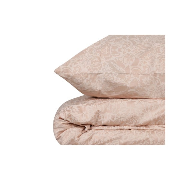 Кремаво памучно спално бельо от сатен за единично легло , 140 x 200 cm Cream - Mijolnir-image-2