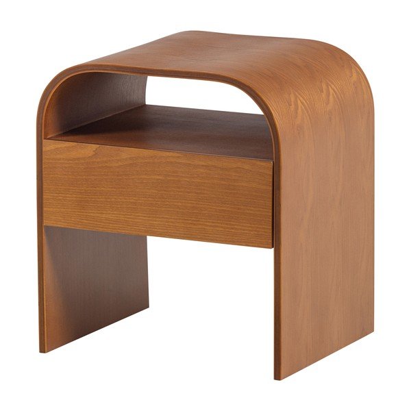 Нощно шкафче с рафтове в естествен цвят Momo – WOOOD