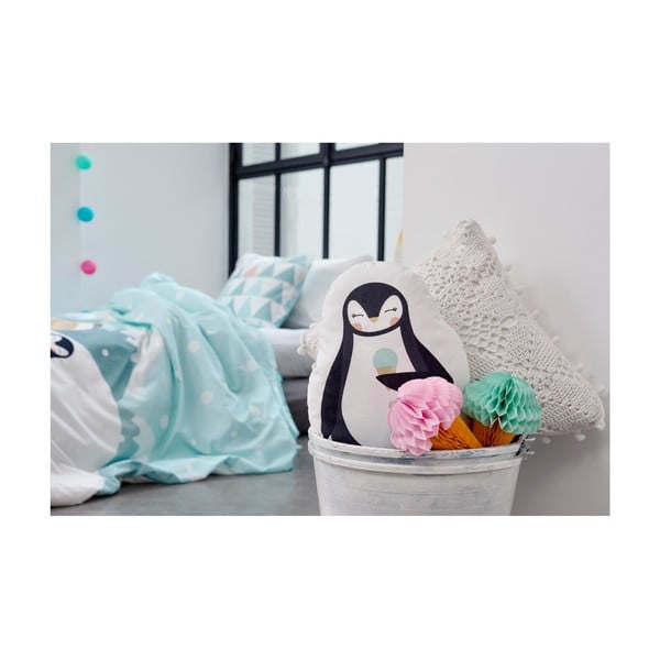 Възглавница от чист памук Happynois , 40 x 30 cm Penguin - Mr. Fox-image-2