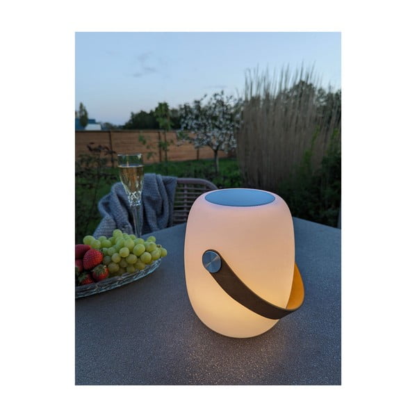 LED преносимо външно осветително тяло с таймер/с високоговорител с USB ø 18 cm Cardiff – House Nordic-image-2