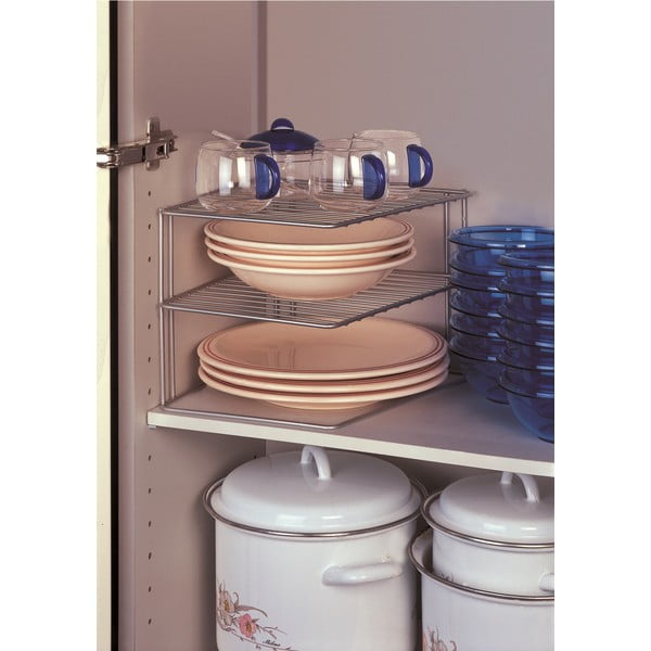 Стоманен допълнителен рафт в сребрист цвят 25x25 cm Palio – Metaltex-image-1