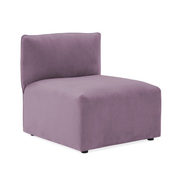 Lila fialová třímístná modulová pohovka Vivonita Velvet Cube-image-2