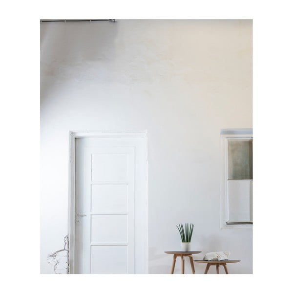 Odkládací stolek z dubového dřeva s černou deskou Gazzda Arp, ⌀ 45 cm-image-2