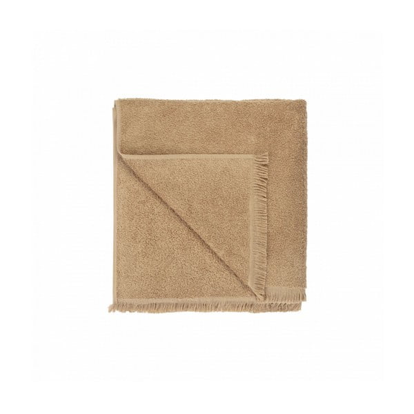 Светлокафява памучна кърпа за баня 70x140 cm FRINO - Blomus