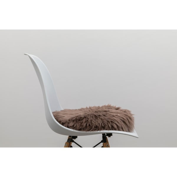 Възглавница за седалка от кафява овча кожа Квадрат, 40 x 40 cm - Native Natural-image-2