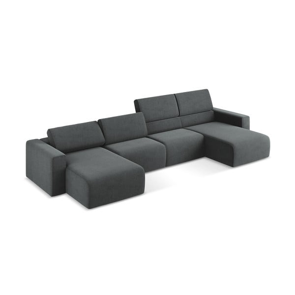 Сив ъглов диван Kalea – Makamii-image-1