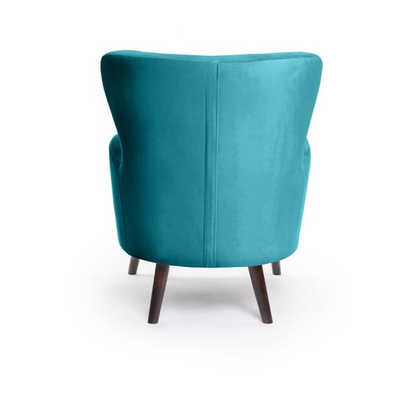 Тюркоазено кадифено кресло Noemye – Bonami Selection-image-4
