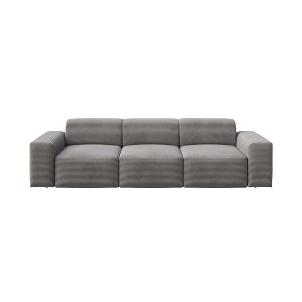 Сив диван от рипсено кадифе 285 cm Villet – Rodier