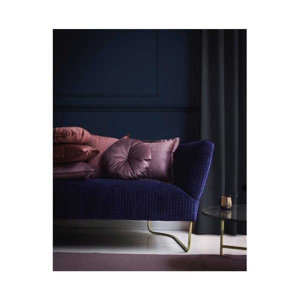 Възглавница от микрофибър Redondo, кафяво-червена, ø 45 cm - Surdic-image-1