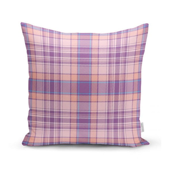 Розова и лилава декоративна калъфка за възглавница Фланела, 35 x 55 cm - Minimalist Cushion Covers